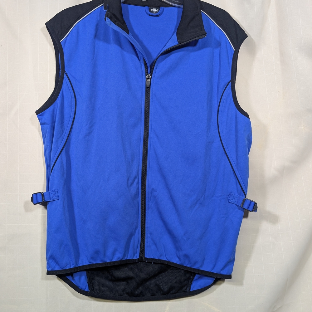 Men's Blue Sleeveless Performance Jacket